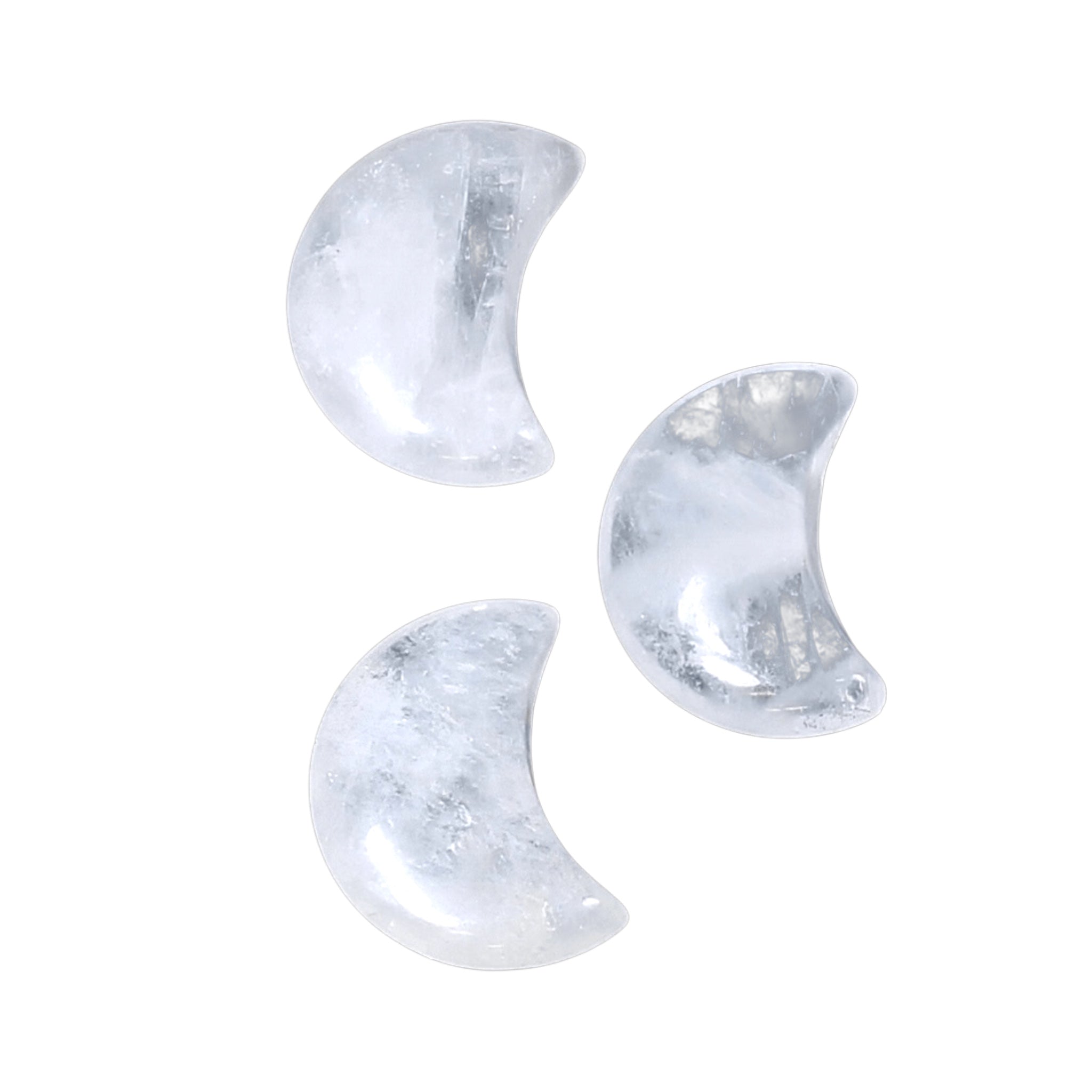 Clear Quartz Moon $15